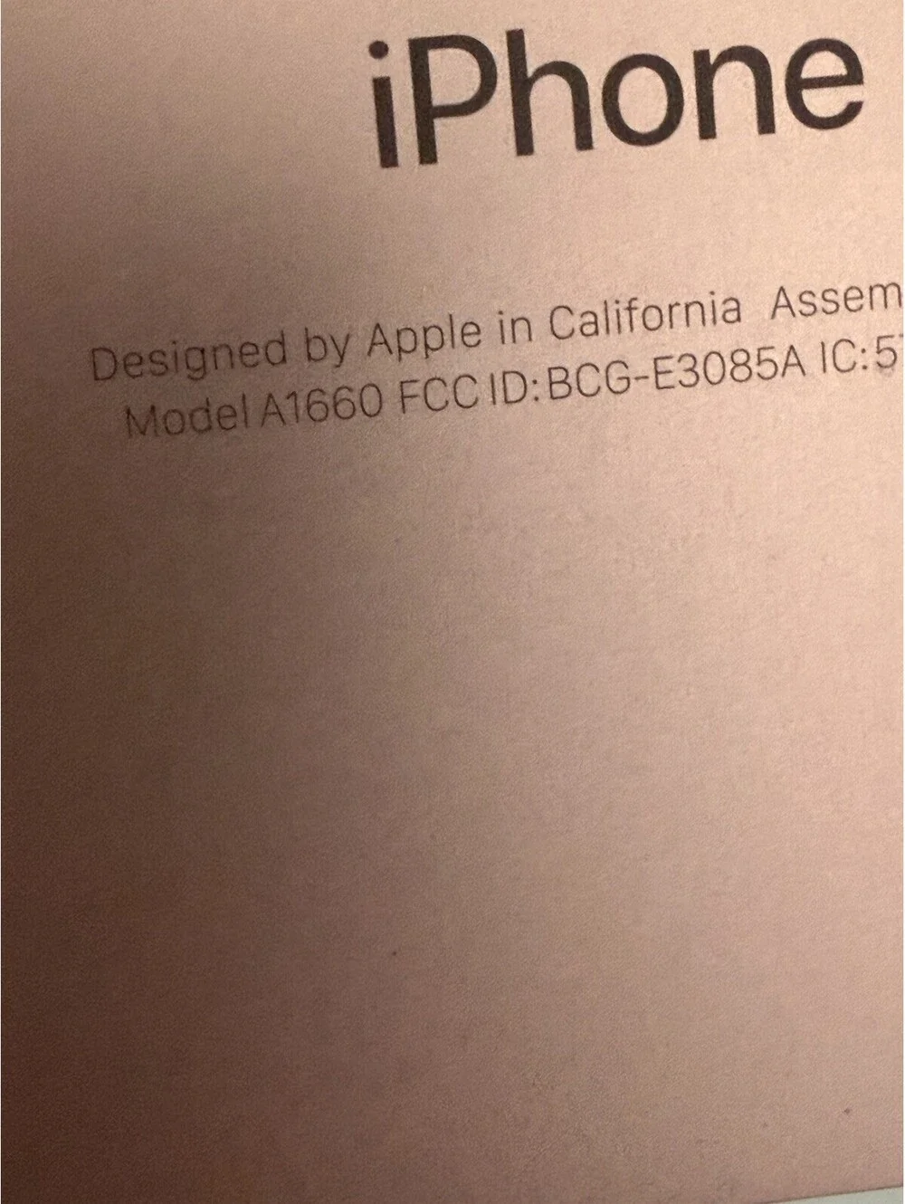 Apple iPhone 7 - 32GB - Rose Gold (Unlocked) A1660